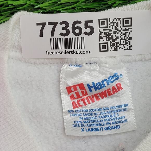 Vintage 90s UT Dog Sweatshirt L/XL 23x23 Boxy Smokey-Claus - Picture 13 of 16